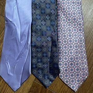 Jos. A. Bank Men's Tie Set - Lavender, Navy, and Pink